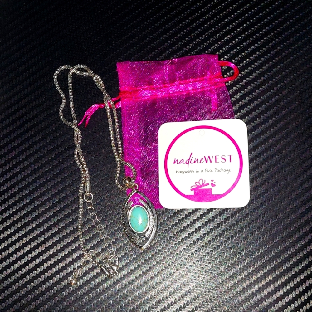Turquoise scara pendant necklace (Brand new)